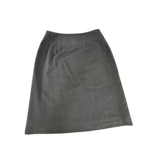 "Bass" Black Pencil Skirt SZ 6 Lined Side Zip Y2K‎ Vintage Work Office Secretary